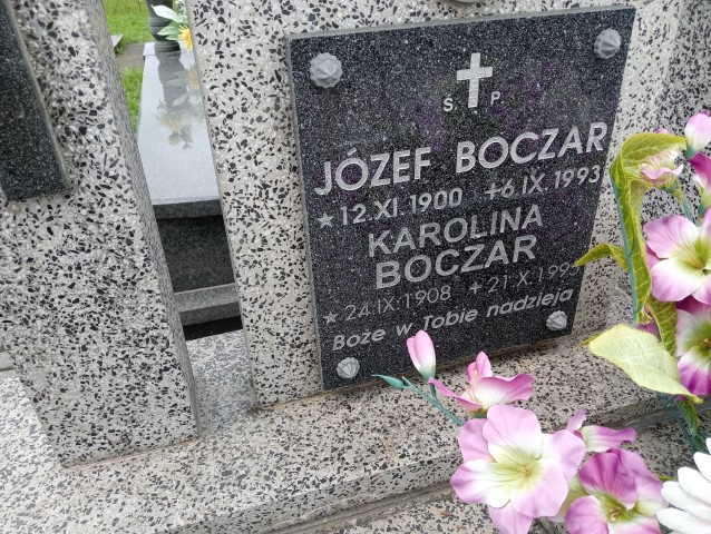 Karolina Boczar 1908 Iwonicz Zdrój - Grobonet - Wyszukiwarka osób pochowanych