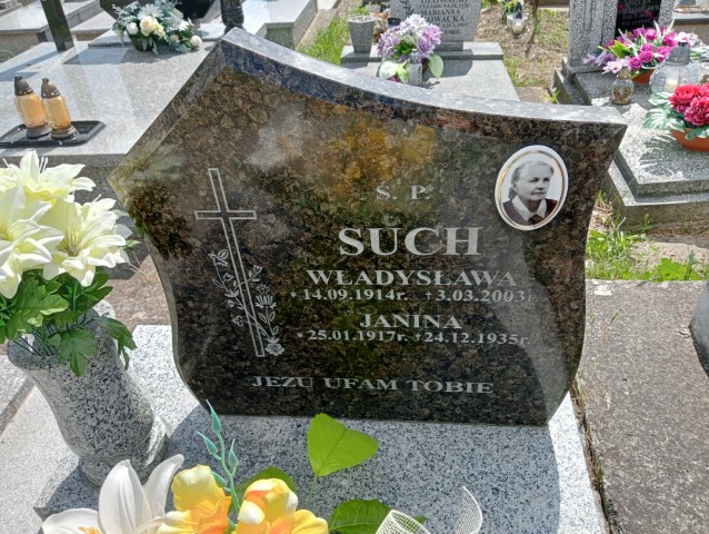 Janina Such 1917 Iwonicz Zdrój - Grobonet - Wyszukiwarka osób pochowanych
