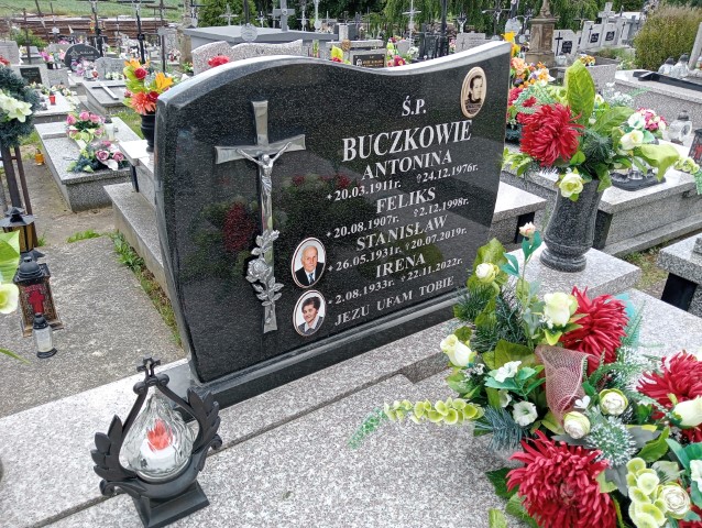 Antonina Buczek 1911 Iwonicz Zdrój - Grobonet - Wyszukiwarka osób pochowanych